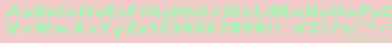 ErasultraNormal Font – Green Fonts on Pink Background