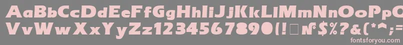 ErasultraNormal Font – Pink Fonts on Gray Background