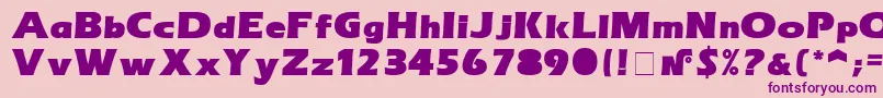 ErasultraNormal-Schriftart – Violette Schriften auf rosa Hintergrund