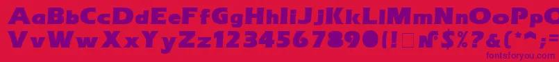 ErasultraNormal Font – Purple Fonts on Red Background