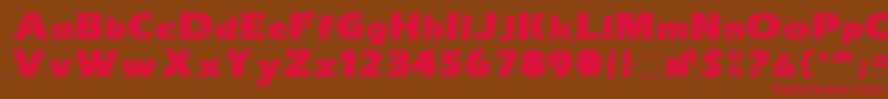 ErasultraNormal Font – Red Fonts on Brown Background