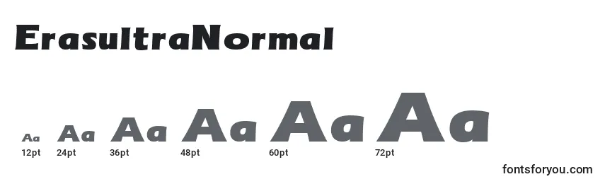 ErasultraNormal Font Sizes