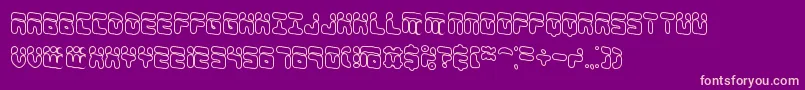 4shadowo Font – Pink Fonts on Purple Background