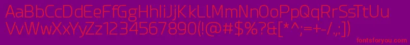 En savoir plus sur la police EsphimereLight Police EsphimereLight – polices rouges sur fond violet
