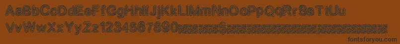 Neondisco Font – Black Fonts on Brown Background