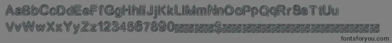 Neondisco Font – Black Fonts on Gray Background
