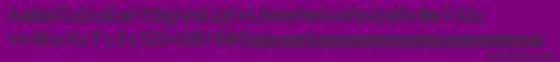 Neondisco Font – Black Fonts on Purple Background