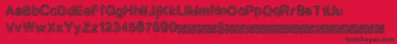 Neondisco Font – Black Fonts on Red Background