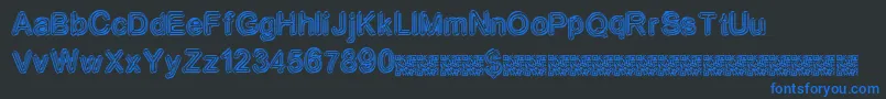 Neondisco Font – Blue Fonts on Black Background