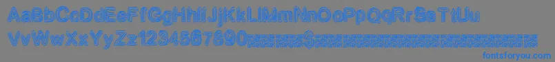 Neondisco Font – Blue Fonts on Gray Background