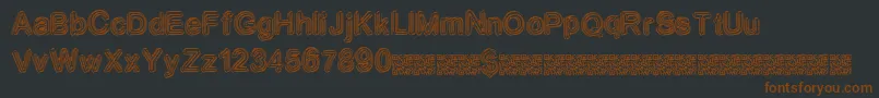 Neondisco Font – Brown Fonts on Black Background