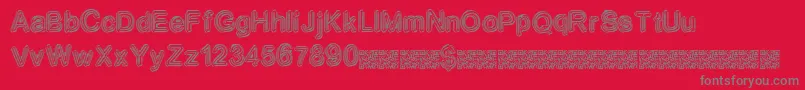 Neondisco Font – Gray Fonts on Red Background