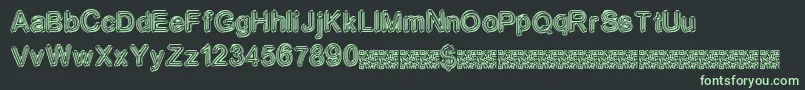 Neondisco Font – Green Fonts on Black Background