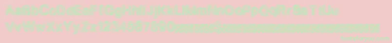 Neondisco Font – Green Fonts on Pink Background