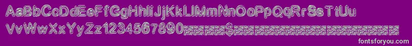 Neondisco Font – Green Fonts on Purple Background