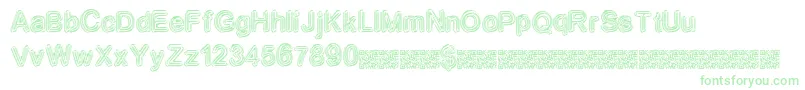 Neondisco Font – Green Fonts on White Background