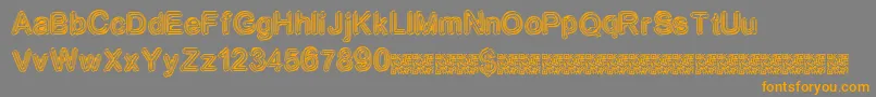 Neondisco Font – Orange Fonts on Gray Background