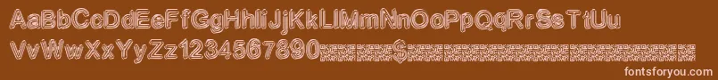 Neondisco Font – Pink Fonts on Brown Background