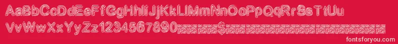 Neondisco Font – Pink Fonts on Red Background