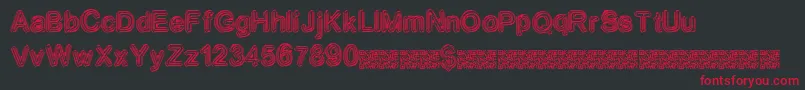 Neondisco Font – Red Fonts on Black Background