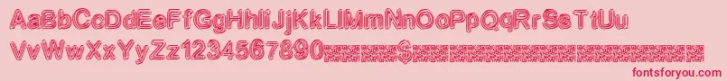 Neondisco Font – Red Fonts on Pink Background