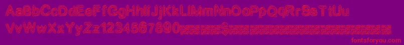 Neondisco Font – Red Fonts on Purple Background