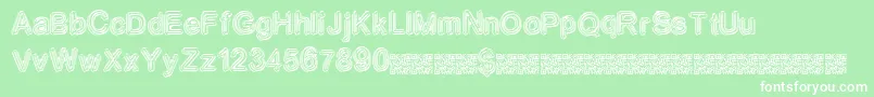 Neondisco Font – White Fonts on Green Background