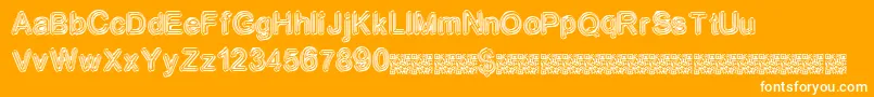 Neondisco Font – White Fonts on Orange Background