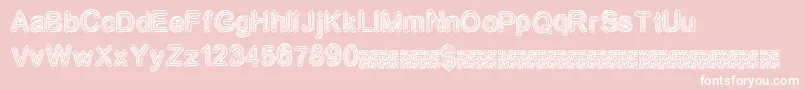 Neondisco Font – White Fonts on Pink Background