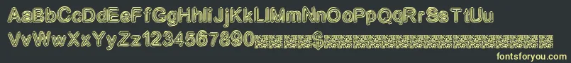 Neondisco Font – Yellow Fonts on Black Background