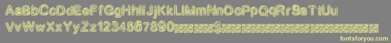 Neondisco Font – Yellow Fonts on Gray Background