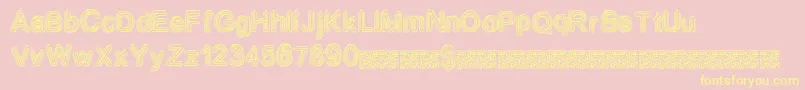 Neondisco Font – Yellow Fonts on Pink Background