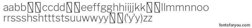 フォントLibrefranklinExtralight – ハウスフォント