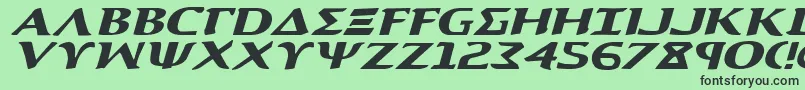 Aegis1ei Font – Black Fonts on Green Background