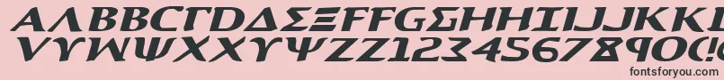 フォントAegis1ei – ピンクの背景に黒い文字