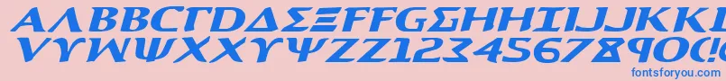 Aegis1ei Font – Blue Fonts on Pink Background