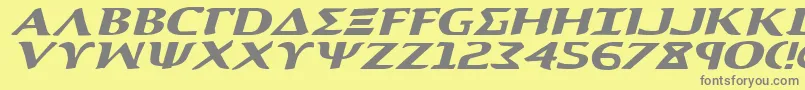 Aegis1ei Font – Gray Fonts on Yellow Background