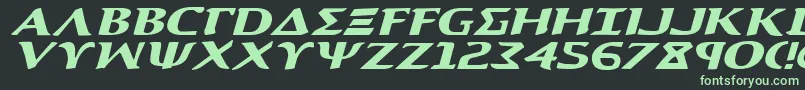 Aegis1ei Font – Green Fonts on Black Background