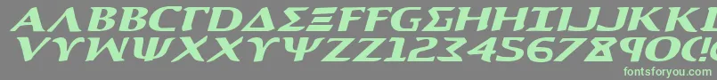 Aegis1ei Font – Green Fonts on Gray Background