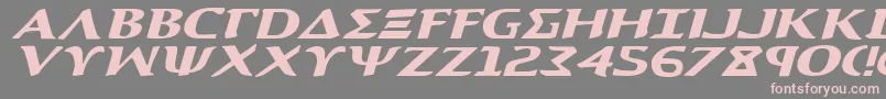 Aegis1ei Font – Pink Fonts on Gray Background