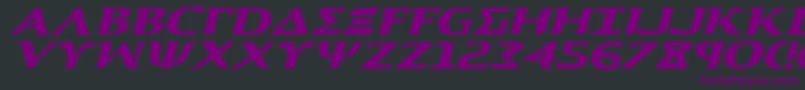 Шрифт Aegis1ei – фиолетовые шрифты на чёрном фоне