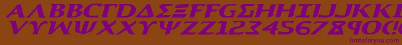 Aegis1ei Font – Purple Fonts on Brown Background