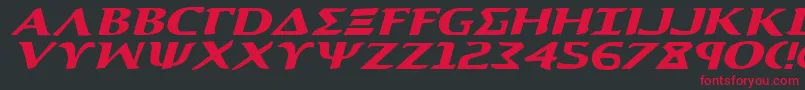 Aegis1ei Font – Red Fonts on Black Background