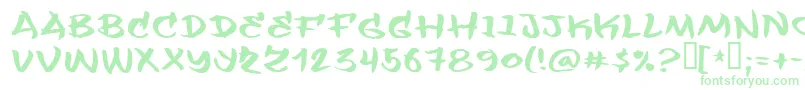 Flashit Font – Green Fonts on White Background