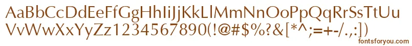 Шрифт AgoptN – коричневые шрифты на белом фоне