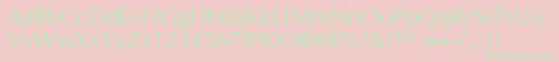 AgoptN Font – Green Fonts on Pink Background