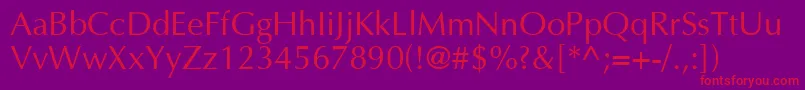 AgoptN Font – Red Fonts on Purple Background