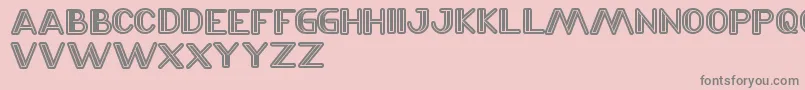 LaserGun Font – Gray Fonts on Pink Background