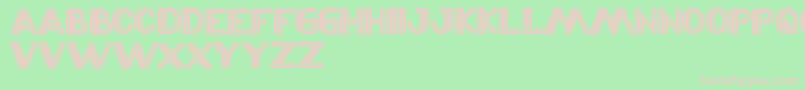 LaserGun Font – Pink Fonts on Green Background