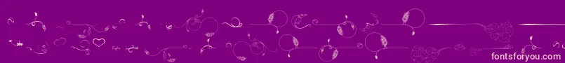 Ornamind Font – Pink Fonts on Purple Background